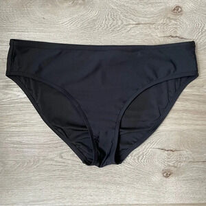 J. Crew Bikini Brief, Black, Full Coverage, Women’s Size Medium